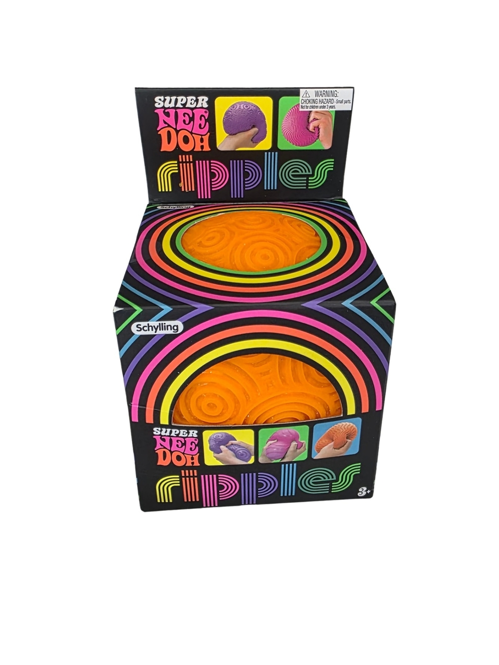 Super NeeDoh Ripples Sensory Toy - Orange by Schylling